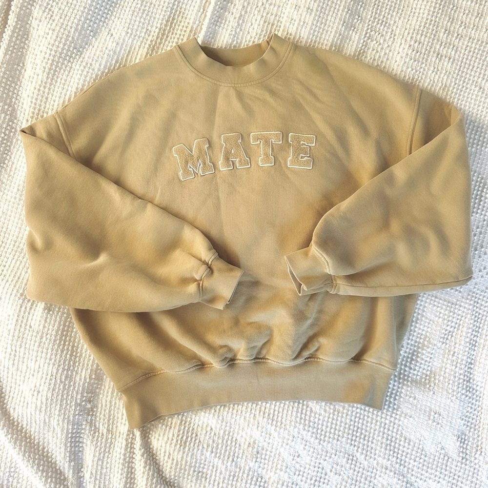 MATE the label Organic Fleece Embroidered Bubble
Sweatshirt